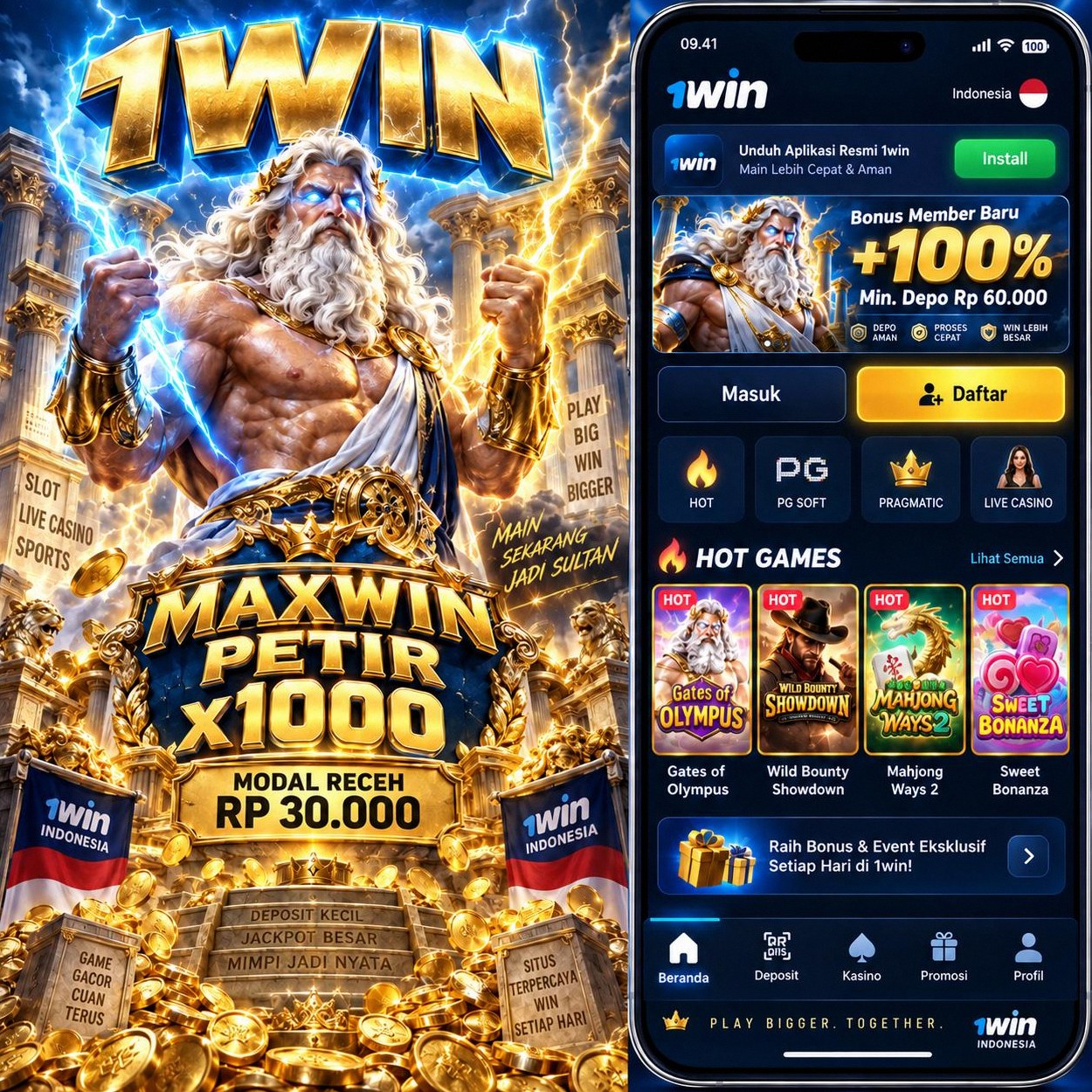 1WIN - Daftar Game Online dengan Pilihan Slot yang Beragam